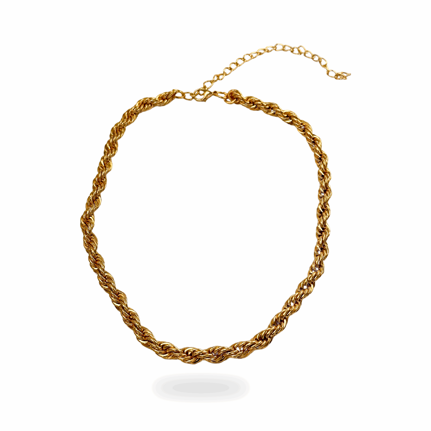 Colar Cecília Choker Cordão Baiano Grande Dourado