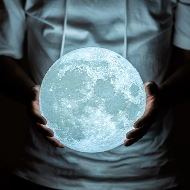 Luminária Lua Cheia 3D