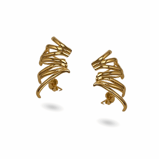 Brinco Ear Cuff String Dourado