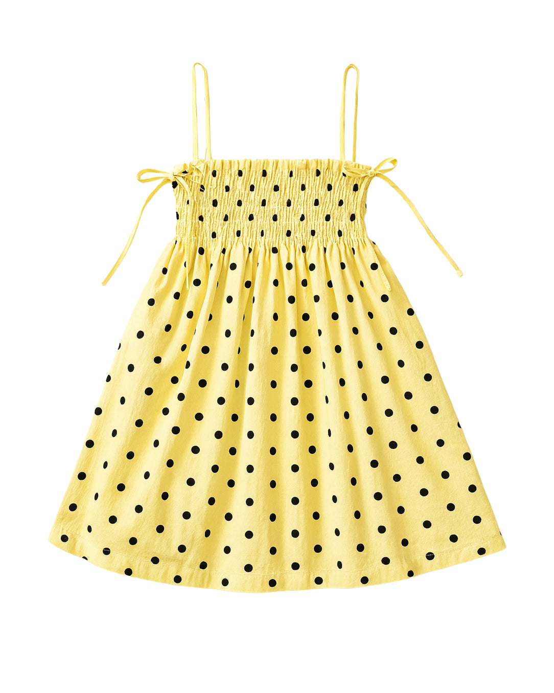 Vestido Mini Poá Amarelo