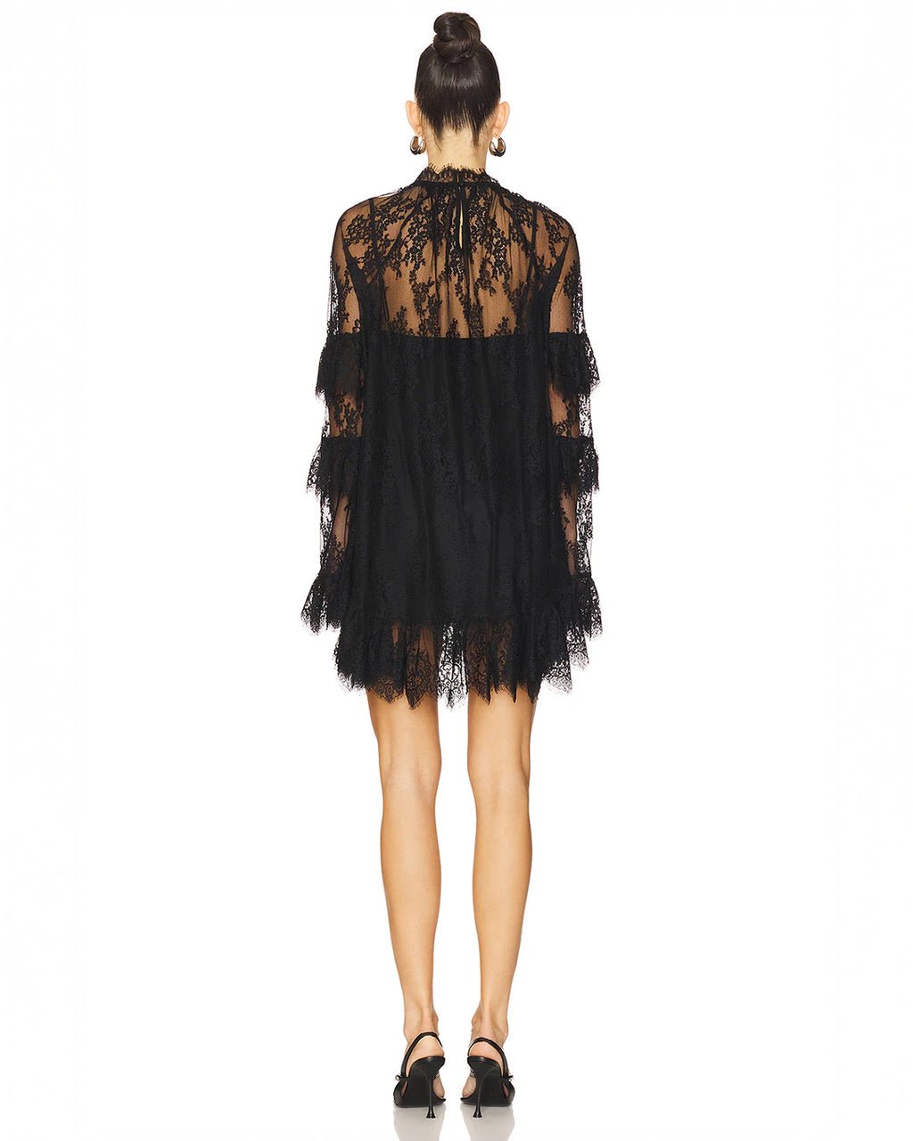 Mini Dress Renda Floral