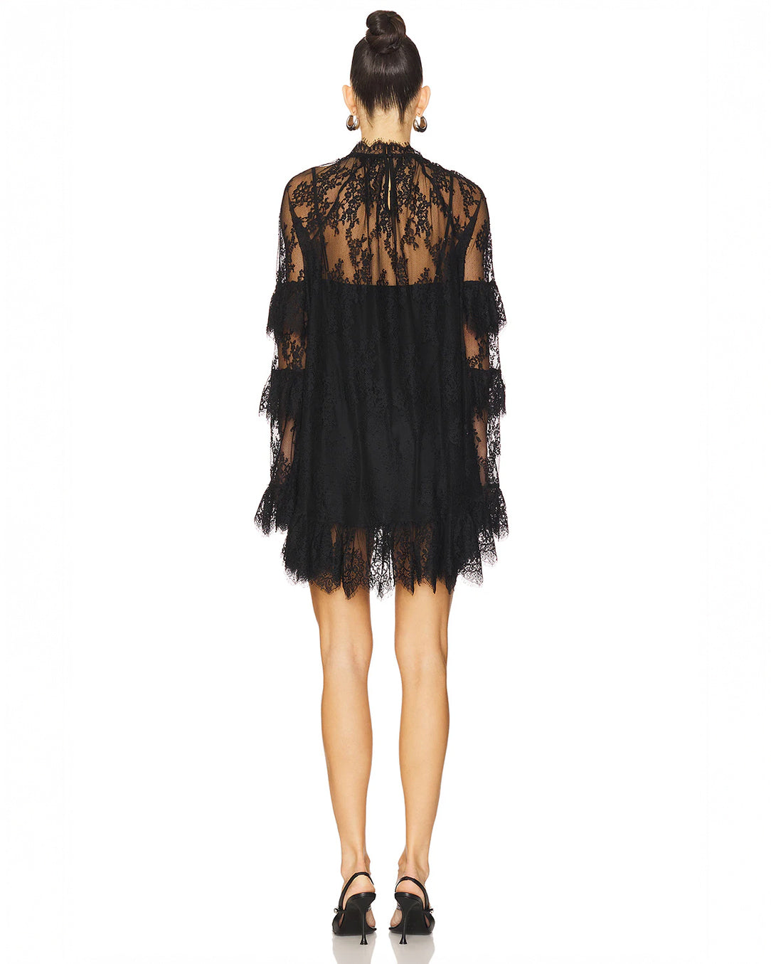 Mini Dress Renda Floral