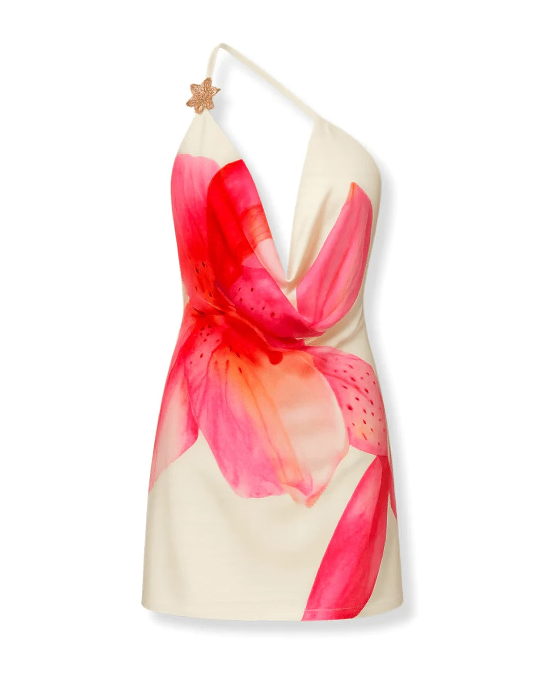 Vestido Curto Maxi Flor