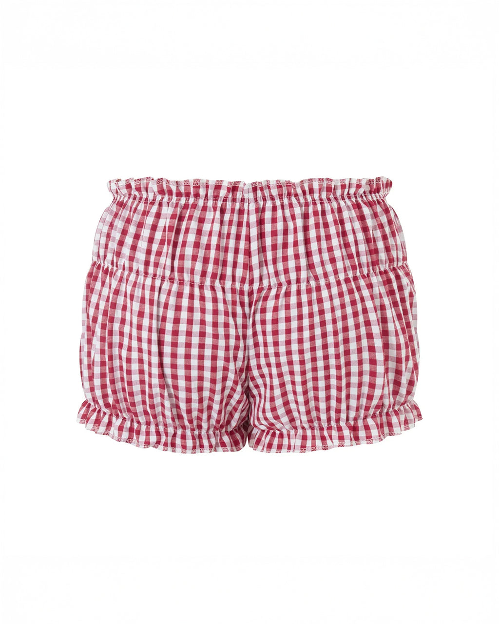 Mini Shorts Xadrez Vermelho