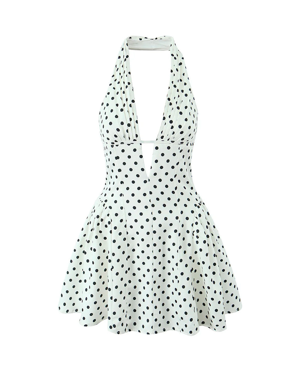 Vestido Mini Poá Frente Única