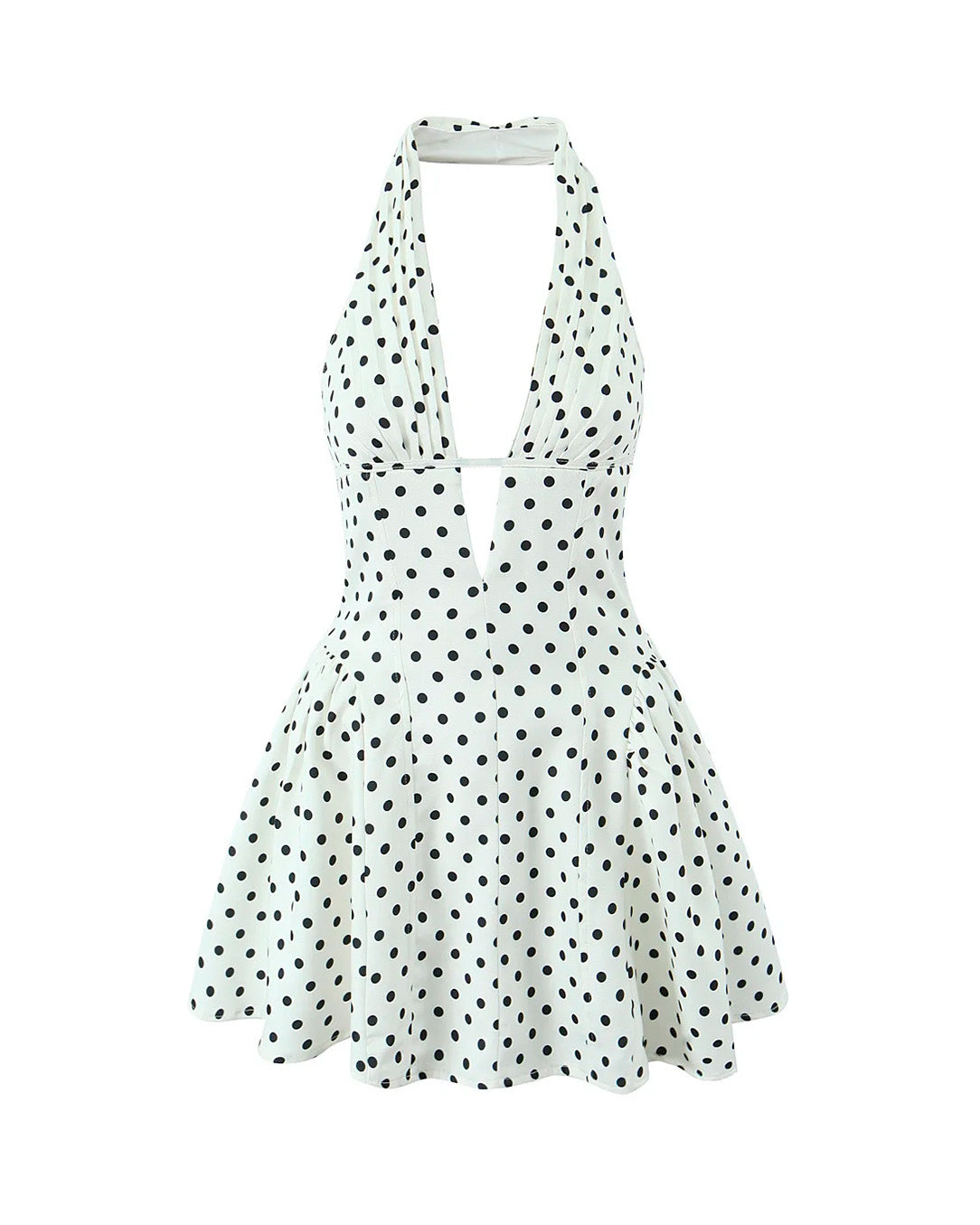 Vestido Mini Poá Frente Única