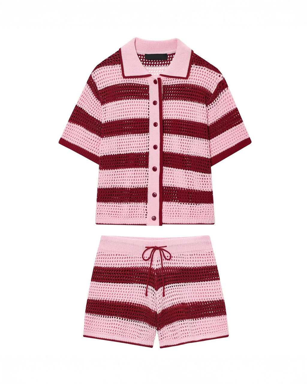 Conjunto Crochê Listrado