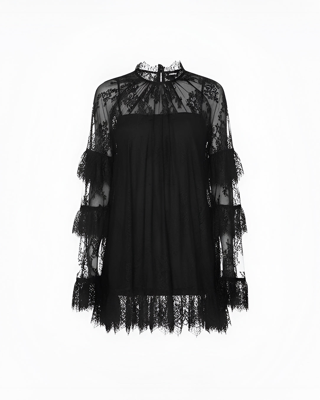 Mini Dress Renda Floral