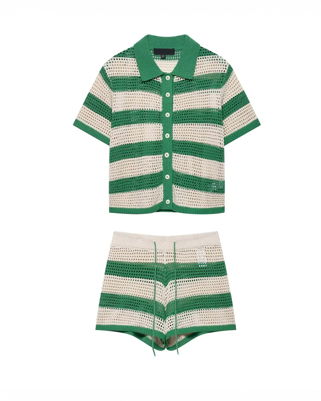 Conjunto Crochê Listrado