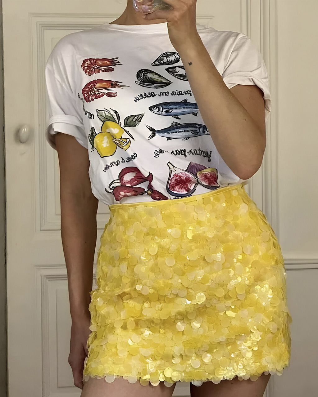 Saia Mini de Paetês