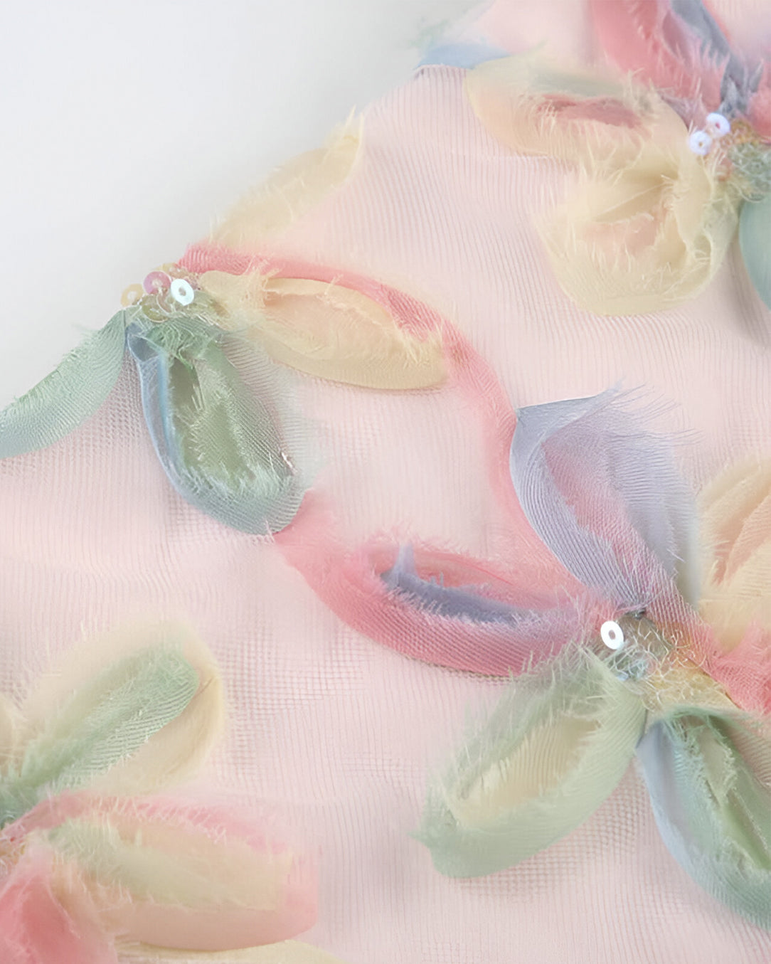 Mini Saia Floral em Tule