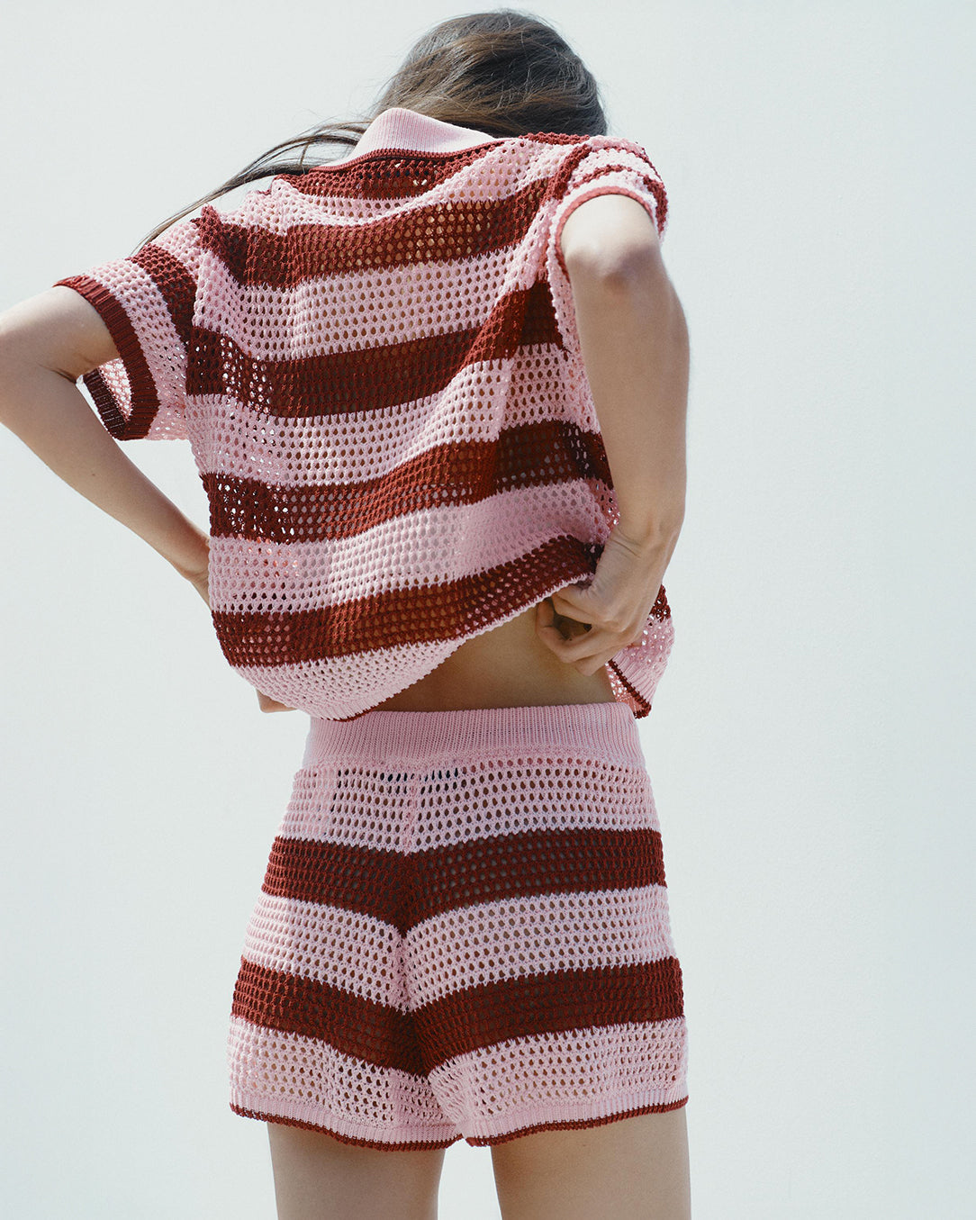 Conjunto Crochê Listrado