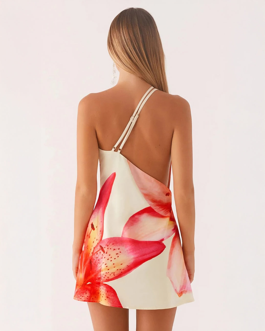 Vestido Curto Maxi Flor