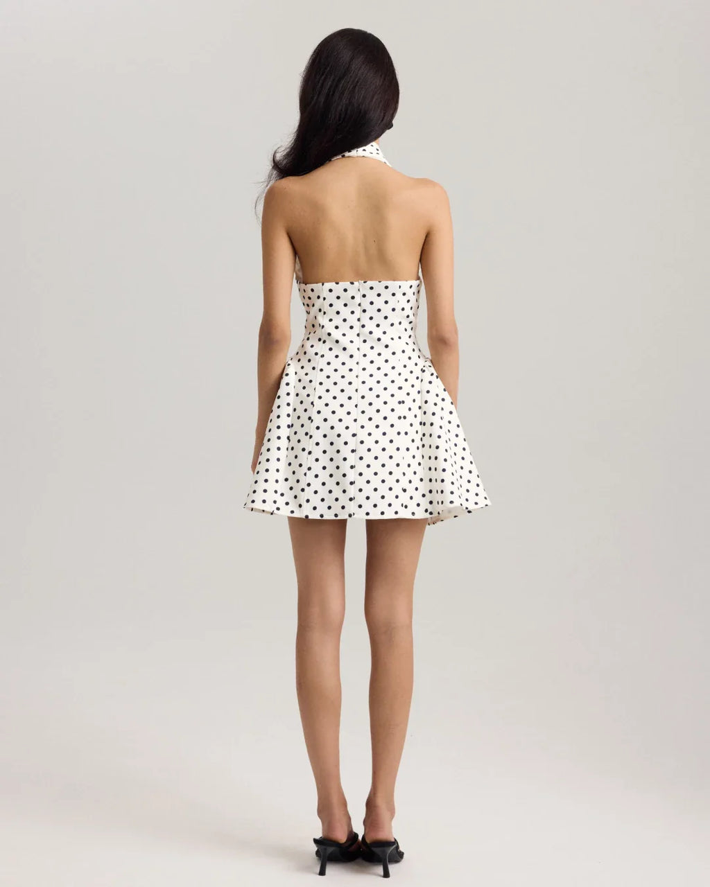Vestido Mini Poá Frente Única