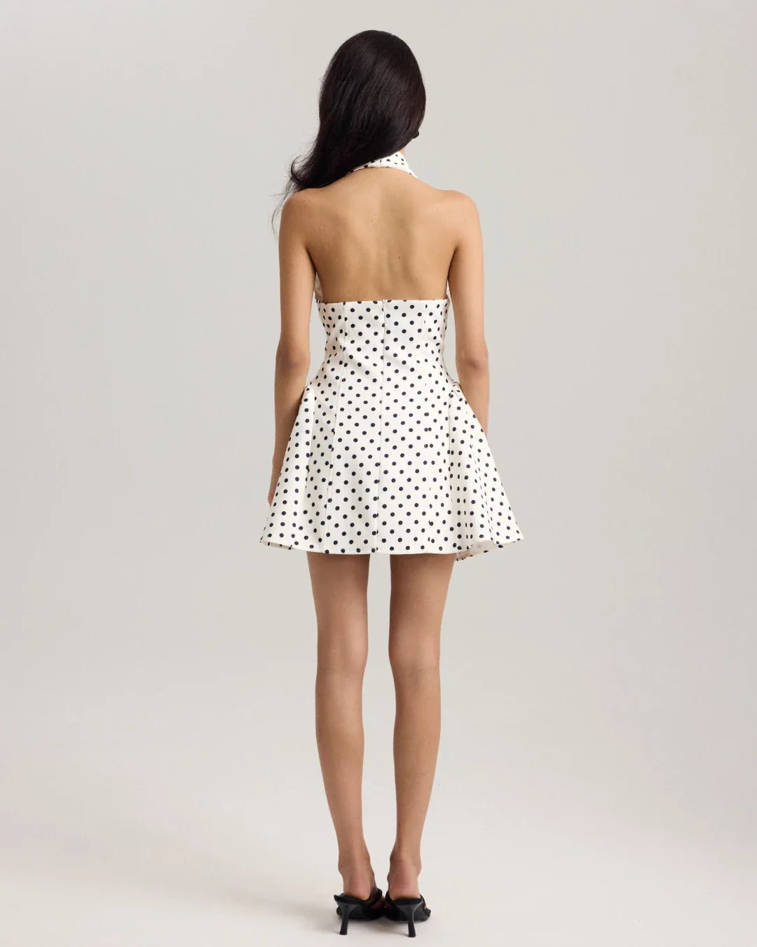 Vestido Mini Poá Frente Única