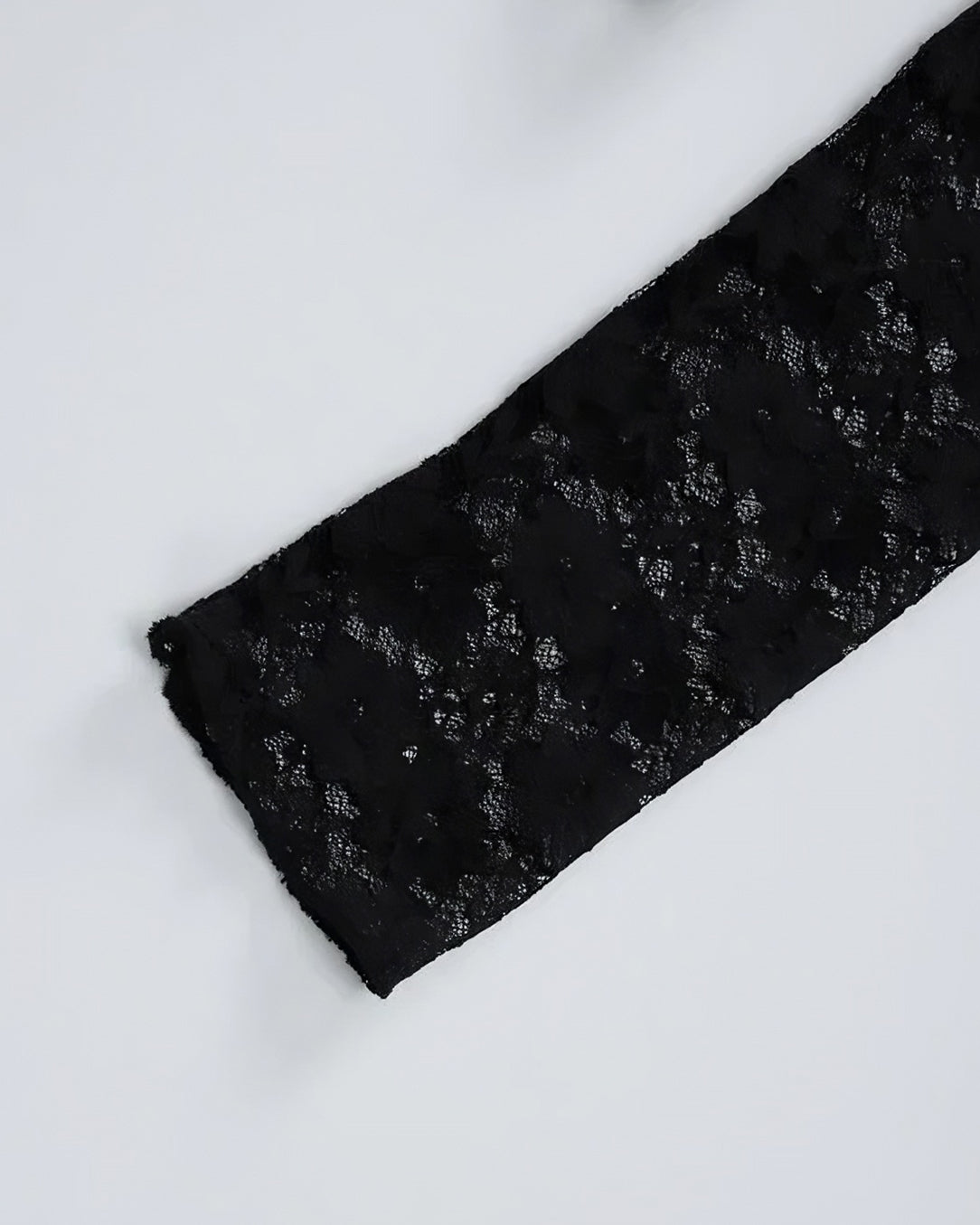 Blusa de Renda Manga Longa