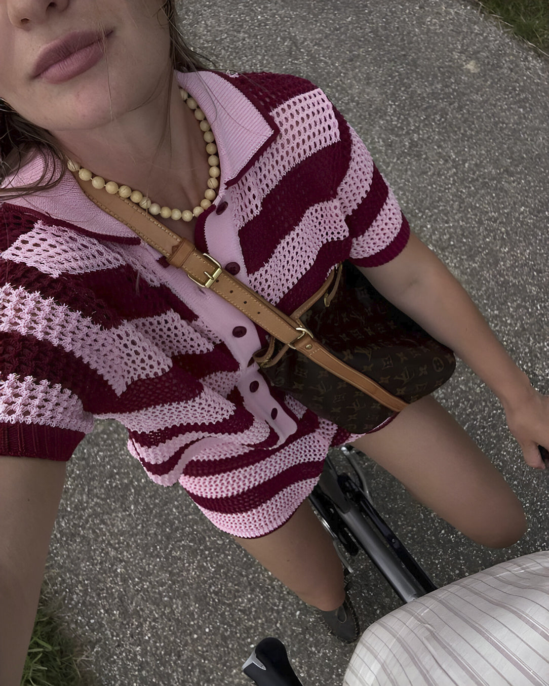 Conjunto Crochê Listrado