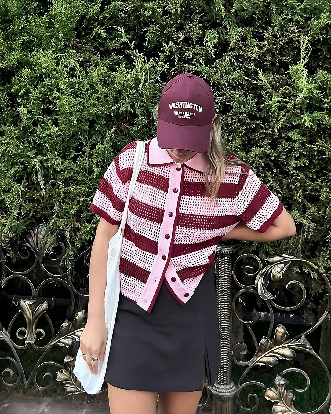 Conjunto Crochê Listrado