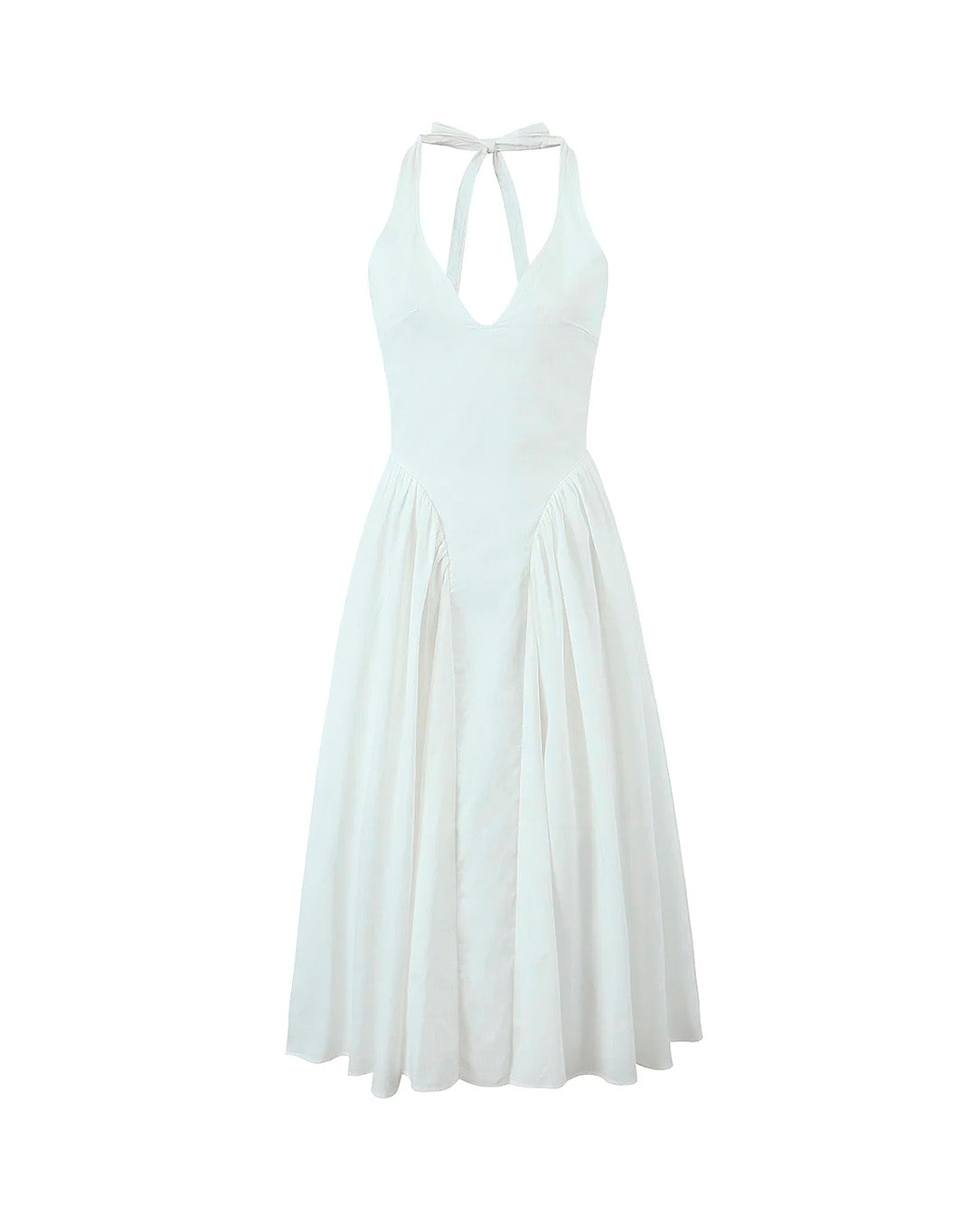 Vestido Midi Frente Única Drapeado