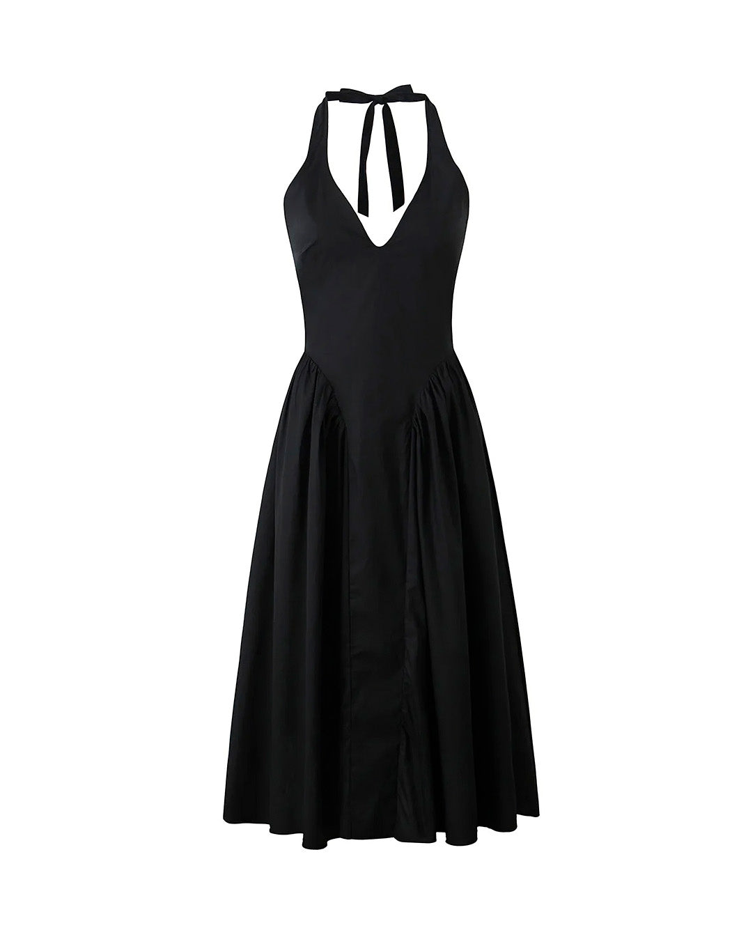 Vestido Midi Frente Única Drapeado