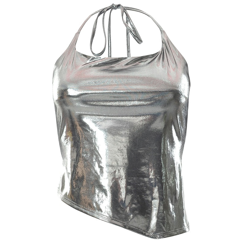 Top Prata Bodycon - Y2K