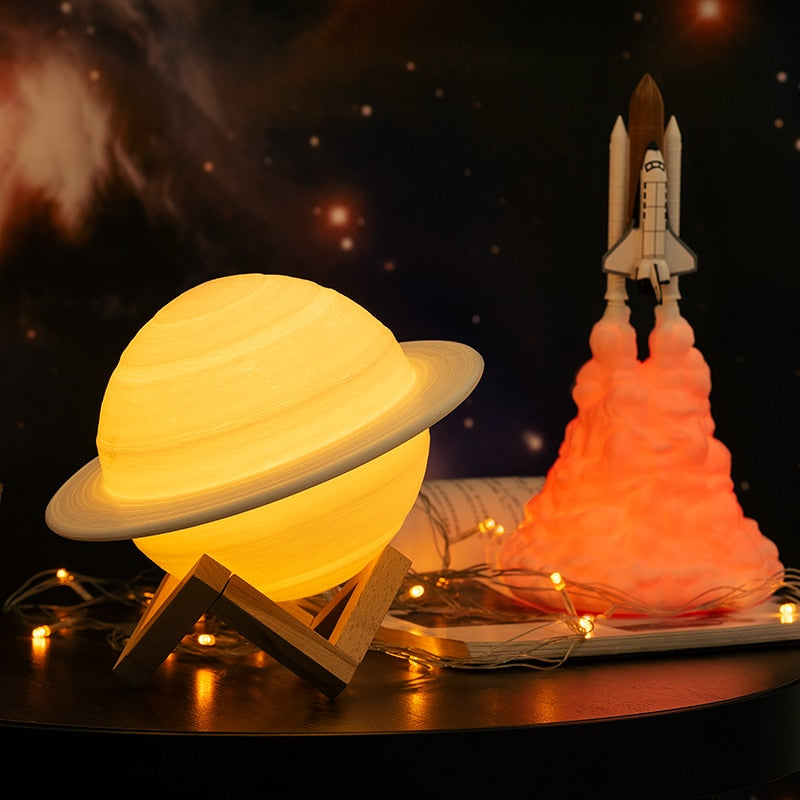 Luminária Saturno 3D